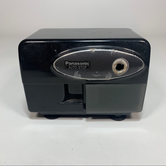 Panasonic Other - Panasonic Electric Pencil Sharpener Auto-Stop KP-310 Black Tested Works